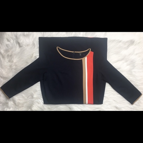 Ann Taylor Ponte Boatneck 3/4 Sleeve Sheath Dress - Picture 3 of 8